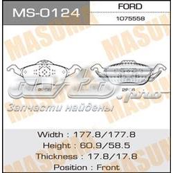 Колодки гальмівні передні, дискові MS0124 Masuma