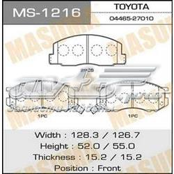 Колодки гальмівні передні, дискові MS1216 Masuma