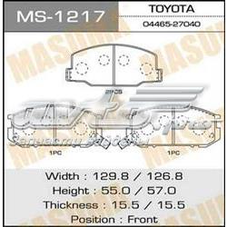 Колодки гальмівні передні, дискові MS1217 Masuma