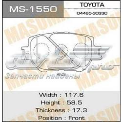 Колодки гальмівні передні, дискові MS1550 Masuma