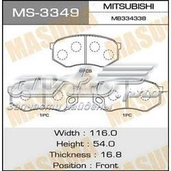 Колодки гальмівні передні, дискові MS3349 Masuma