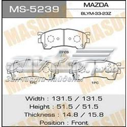 Колодки гальмівні передні, дискові MS5239 Masuma