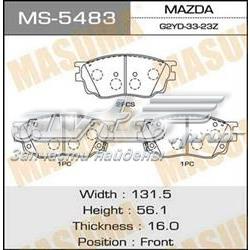 Колодки гальмівні передні, дискові MS5483 Masuma