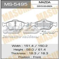 Колодки гальмівні передні, дискові MS5495 Masuma