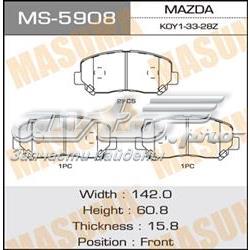 Колодки гальмівні передні, дискові MS5908 Masuma