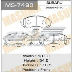 MS7493 Masuma Передні гальмівні колодки