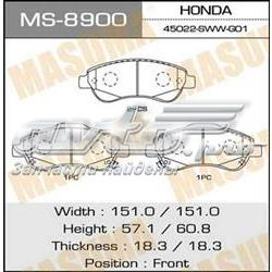 Гальмівні колодки Masuma MS8900 ціна, від 27.69 USD