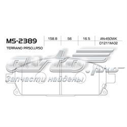 MS2389 Masuma Передні гальмівні колодки