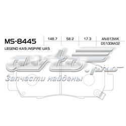 MS8445 Masuma Передні гальмівні колодки