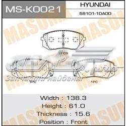 Колодки гальмівні передні, дискові MSK0021 Masuma