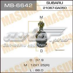 MB6642 Masuma Кульові на авто