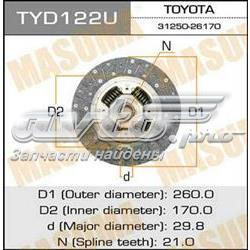 TYD122U Masuma диск зчеплення
