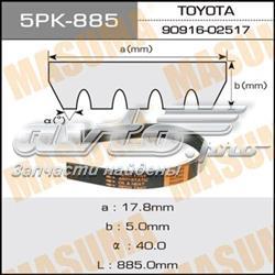 Ремінь приводний, агрегатів 5PK885 Masuma