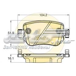 Колодки гальмові задні, дискові 6120421 Girling