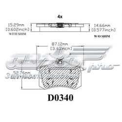 Задні гальмівні колодки Friction Master MKD340 ціна, від 12.37 USD