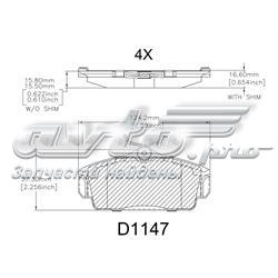Гальмівні колодки Friction Master MKD1147 ціна, від 19.02 USD