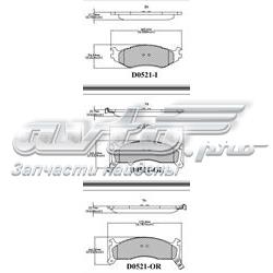 Колодки гальмівні передні, дискові ELT521 Friction Master