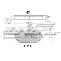 Гальмівні колодки Friction Master MKD1145 ціна, від 21.23 USD