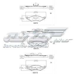 BR6B Ford Передні гальмівні колодки