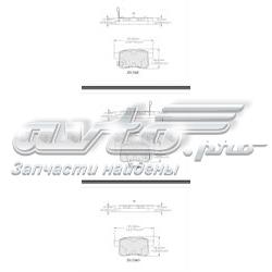 Задні гальмівні колодки ELT1336 Friction Master