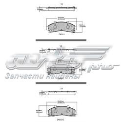 Гальмівні колодки Friction Master MKD652 ціна, від 23.03 USD