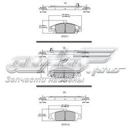 Передні тормозні колодки SGD727 Raybestos
