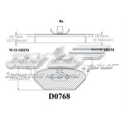Передні тормозні колодки MKD768 Friction Master