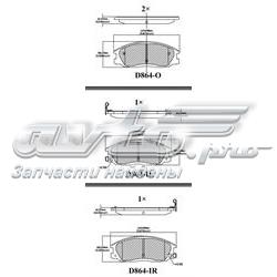 Гальмівні колодки Friction Master MKD864 ціна, від 23.73 USD