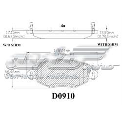 Гальмівні колодки Friction Master MKD910 ціна, від 20.33 USD