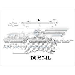 Гальмівні колодки Friction Master MKD957 ціна, від 21.25 USD