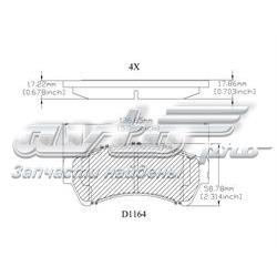 CMX1164 Friction Master Передні гальмівні колодки