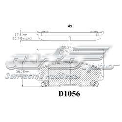 MKD1056 Friction Master Передні гальмівні колодки