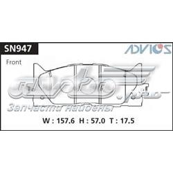 Гальмівні колодки Advics SN947 ціна, від 28.75 USD