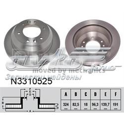 Задні дискові гальма Nipparts N3310525 ціна, від 59.00 USD