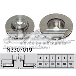 Купити N3307019 Nipparts Ротор гальмівний