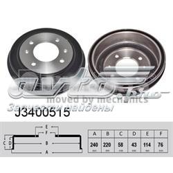 Купити J3400515 Nipparts Барабан гальмівний задній