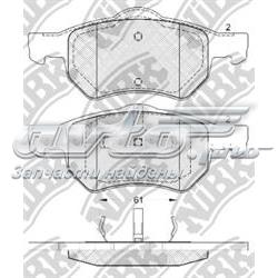 Колодки гальмівні передні, дискові PN0835 Nibk