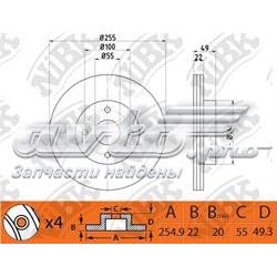 RN1458 Nibk Гальмо дискове переднє