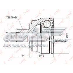ШРУС наружный LYNXAUTO CO1236