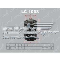LC1008 Lynxauto фільтр масляний