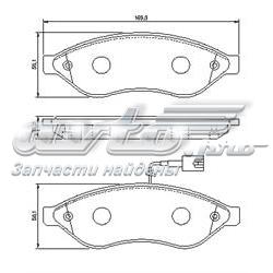 Колодки гальмівні передні, дискові 13046048092SETMS Master-sport