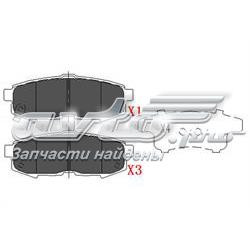 Колодки гальмові задні, дискові KBP4555 Kavo Parts