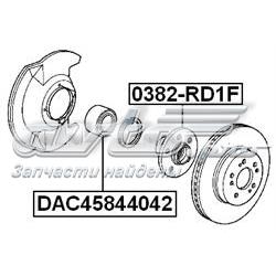 DAC45844042 Febest Підшипник ступиці задньої