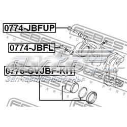 Направляюча супорту переднього, нижня 0774JBFL Febest