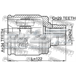 ШРКШ внутрішній, передній, правий Febest 0311ACC22RH ціна, від 49.27 USD