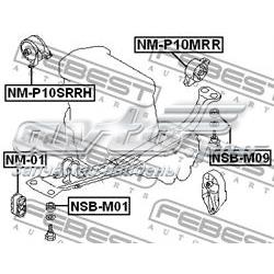 NMP10MRR Febest подушка (опора двигуна, задня)