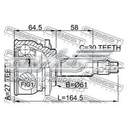 Граната колісна Febest 0110083 ціна, від 52.65 USD