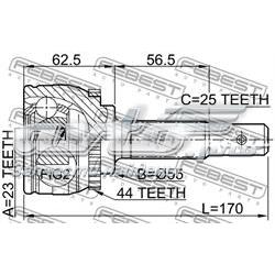 Граната колісна Nissan/Infiniti 39211BM727 ціна, від 36.93 USD