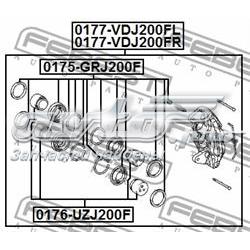 Ремкомплект супорту гальмівного переднього 0175GRJ200F Febest