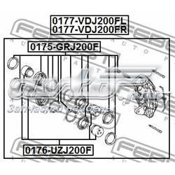 Поршень супорту гальмівного, переднього 0176UZJ200F Febest